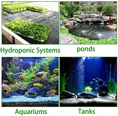 Miniatura 4 de PINVNBY 4.2-Inch Air Stone Disc Bubble Diffuser with Suction Cups for Oxygenation in FreshSaltwater Tanks, Ponds, Hydroponic, Aquaponics, and as a