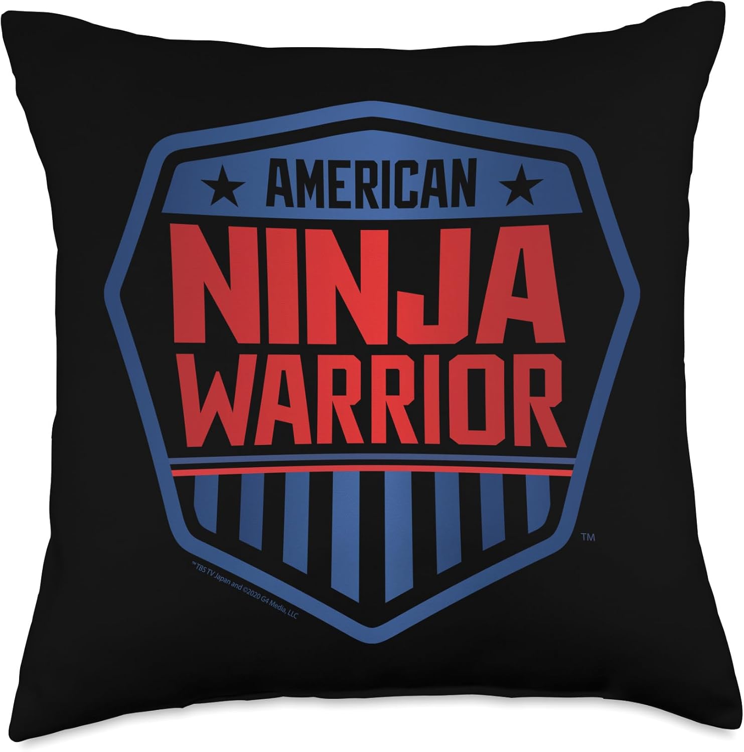 American Ninja Warrior Logo Throw Pillow