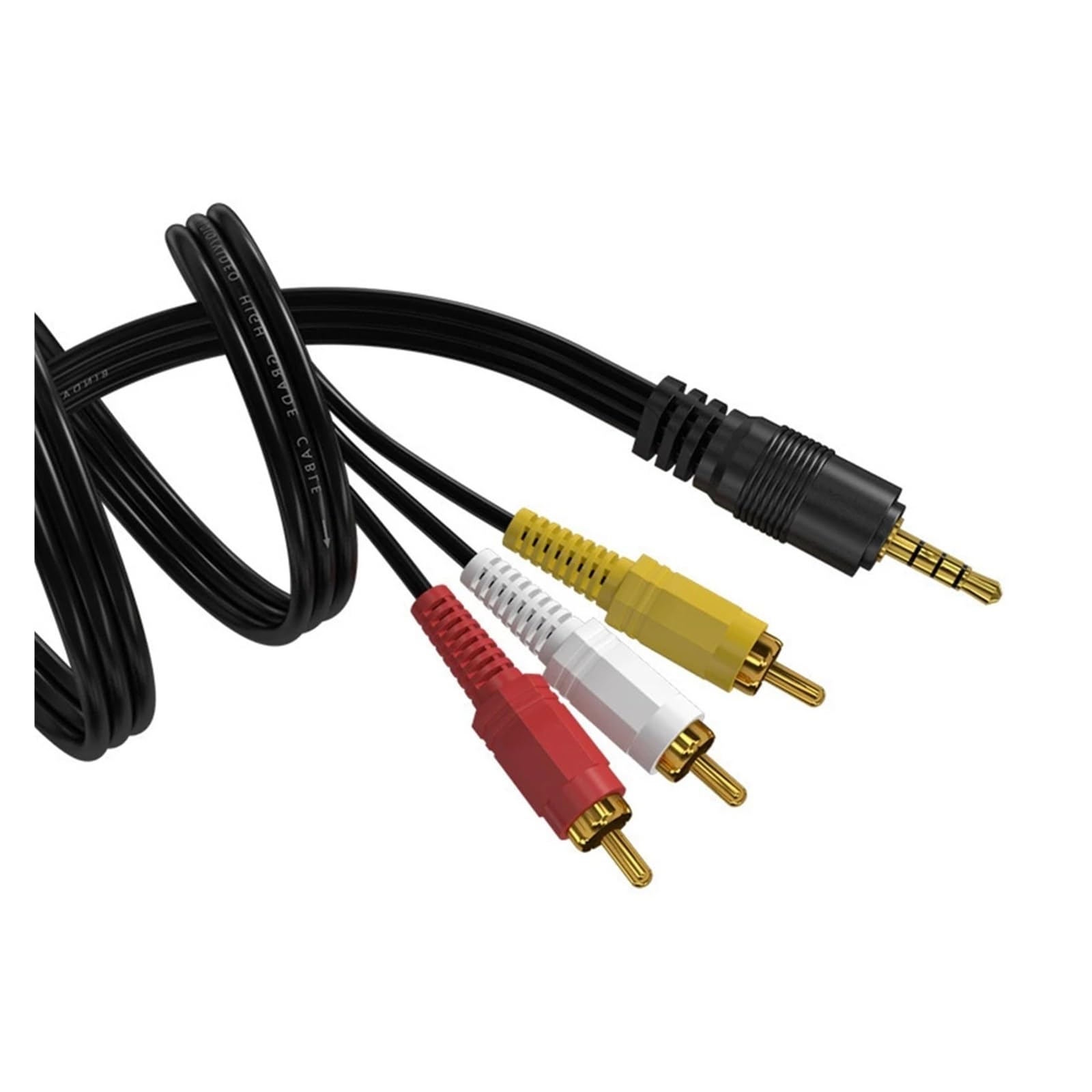 Cable De Audio Y Vídeo De 3,5mm A 3RCA A 3RCA, 3,5mm A 2RCA A 2RCA, Cable AV Chapado En Oro For Amplificador De TV, Altavoz De Cine En Casa(3RCA to 3RCA,9.2m)