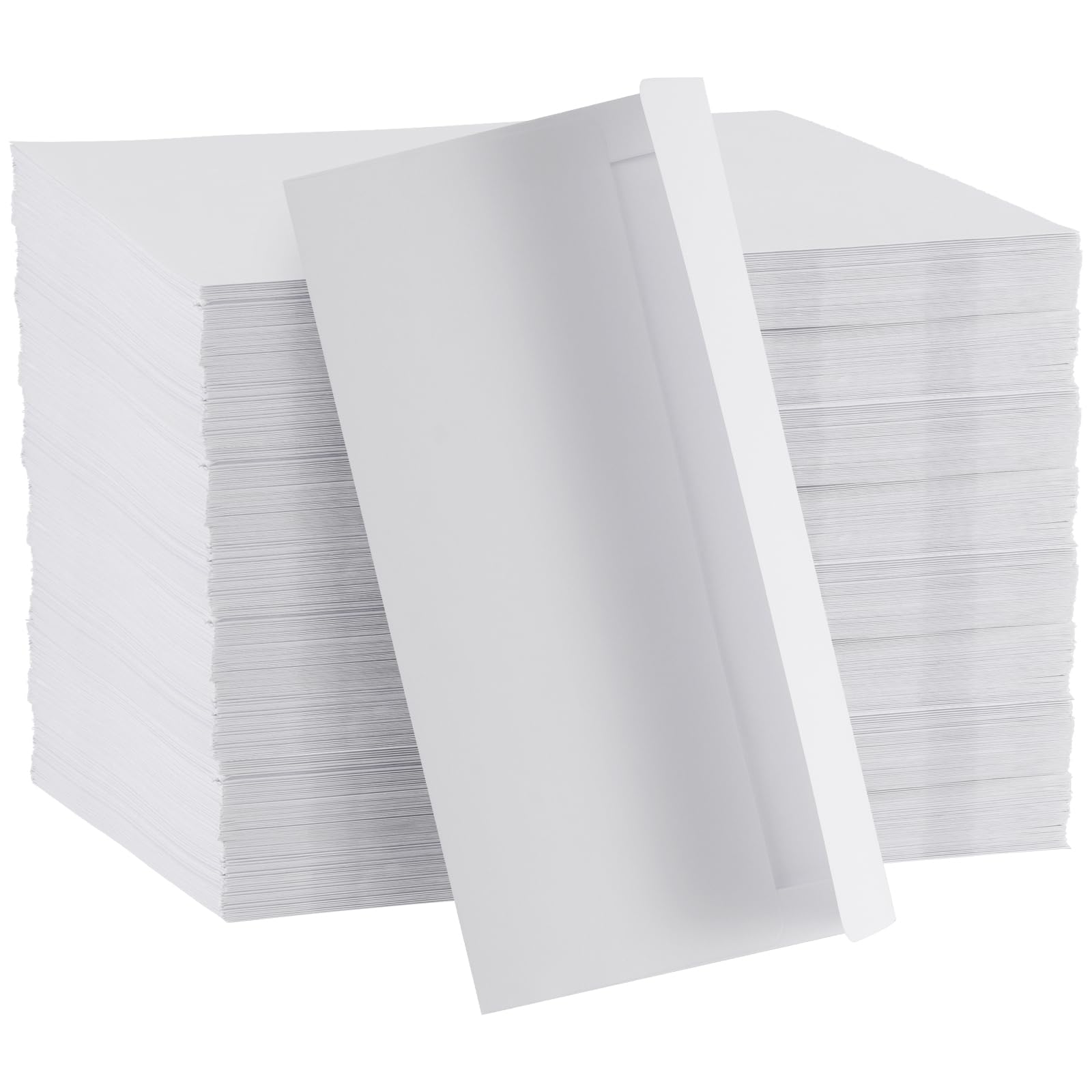 JIAYUET 400PCS 110 x 220mm DL White Letter Envelopes, 80gsm Self Seal Wallet Envelope Pocket Envelopes for Posting Mailing
