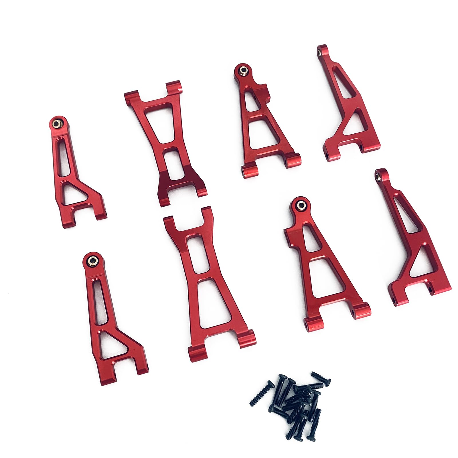 Team Corally HDA Suspension Arm Insert, Outer, Spacer 1.5mm, Aluminum, Red (2pcs)