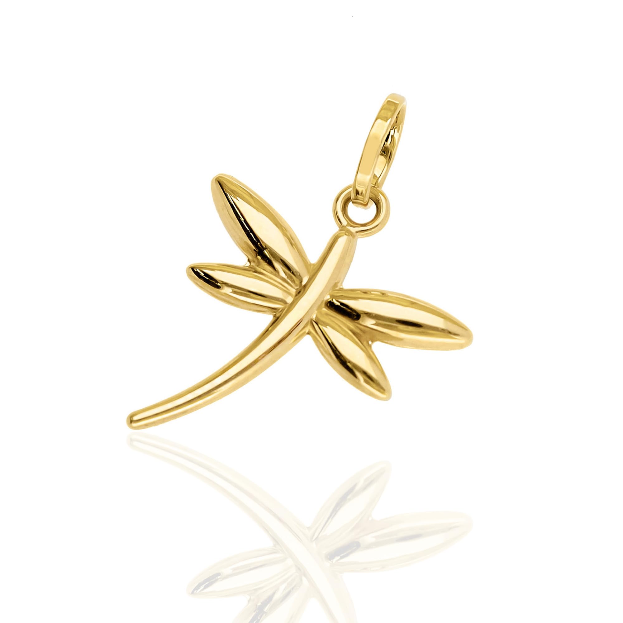 forme di Lucchetta - Libelle Anhänger aus 14K Gelbgold