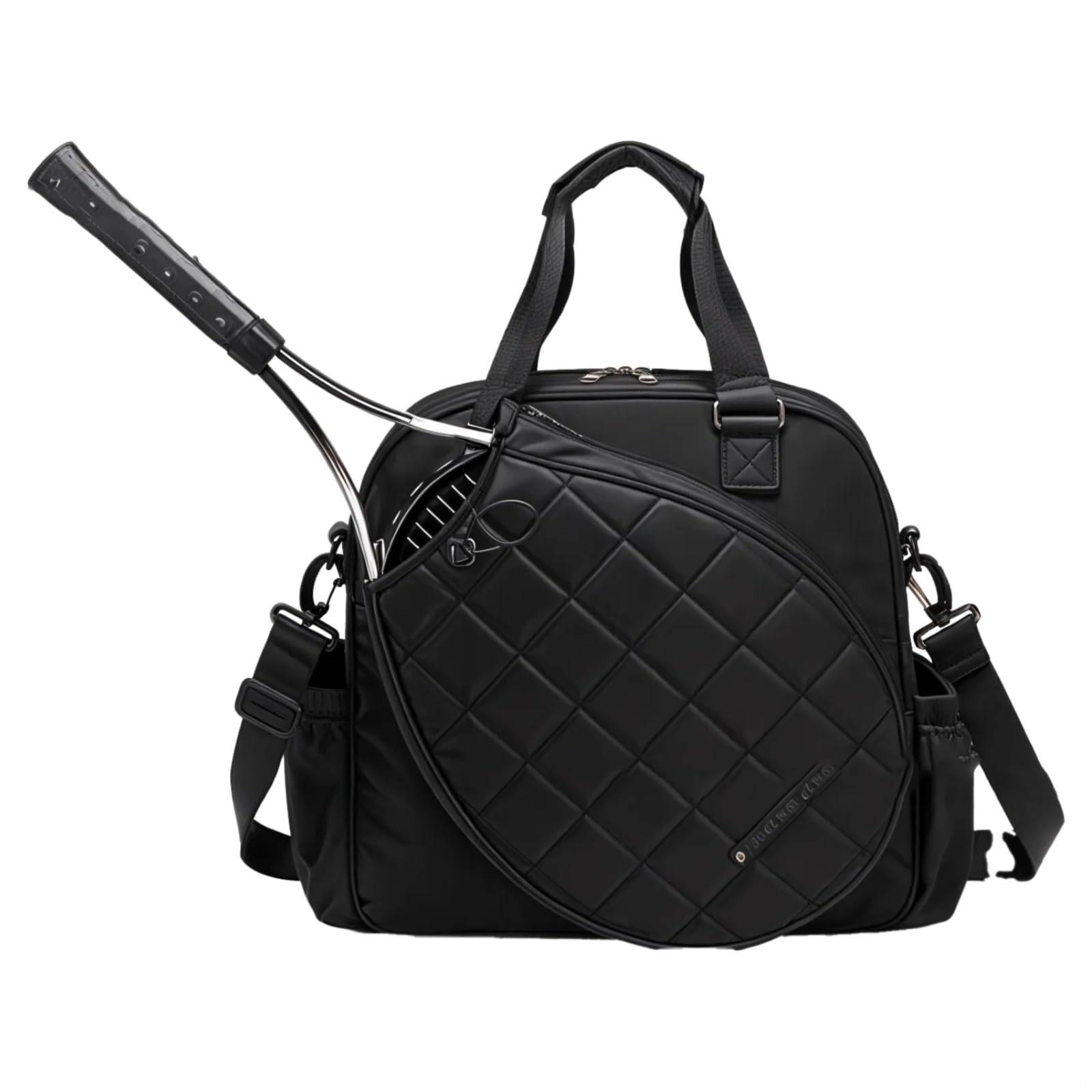 Bosreroy Tennis Racket Shoulder Bag, Foldable Sports Tote With Adjustable Strap, Waterproof Travel Bag For Outdoor Use