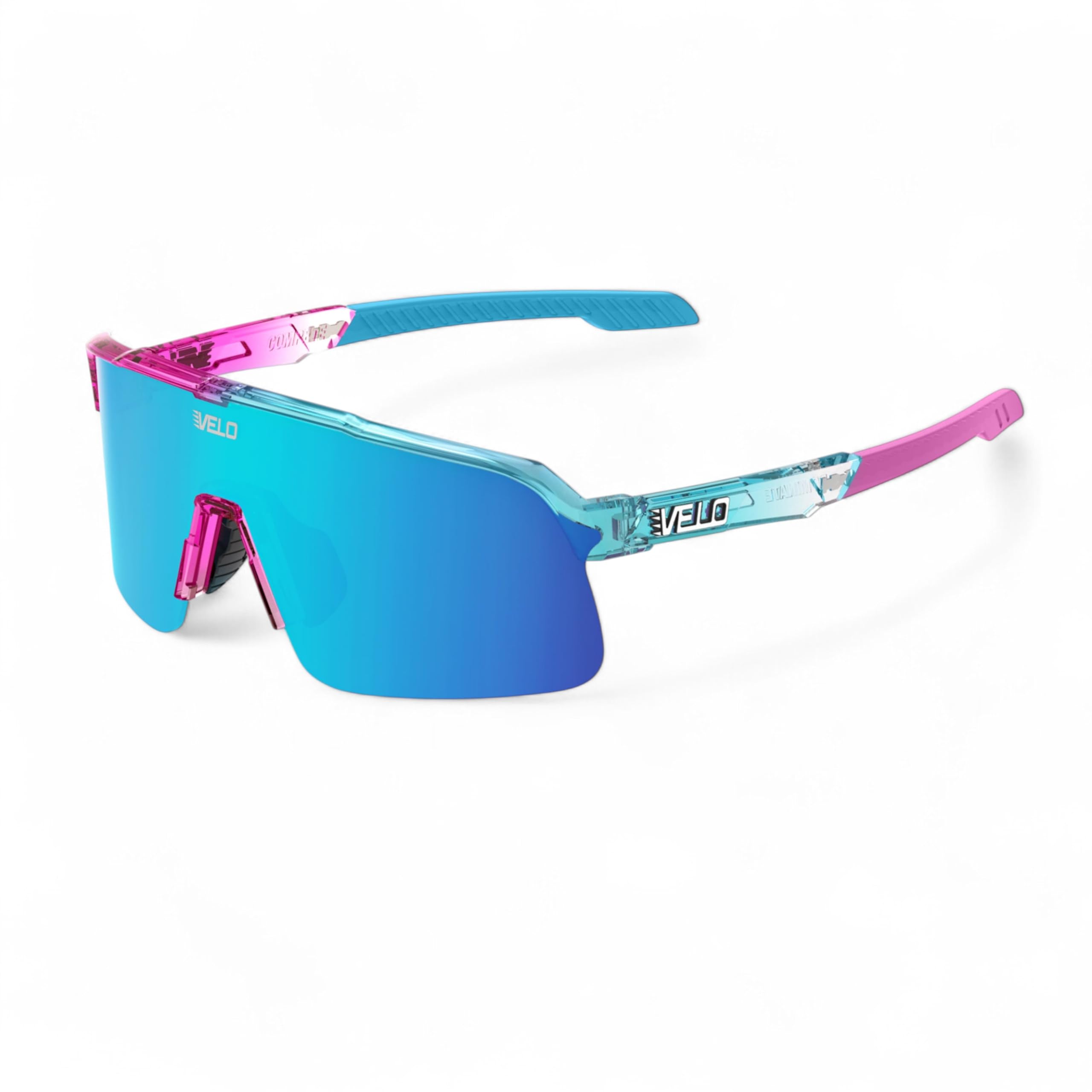 VELO Shades – Slider – Baseball/Softball Sunglasses – By Jax at The Bullpen Training Sml Adlt/Youth Gen2 Candy Rush Blue