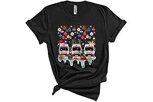 Three Santa Reindeer ELF Ambulance Christmas Ornament