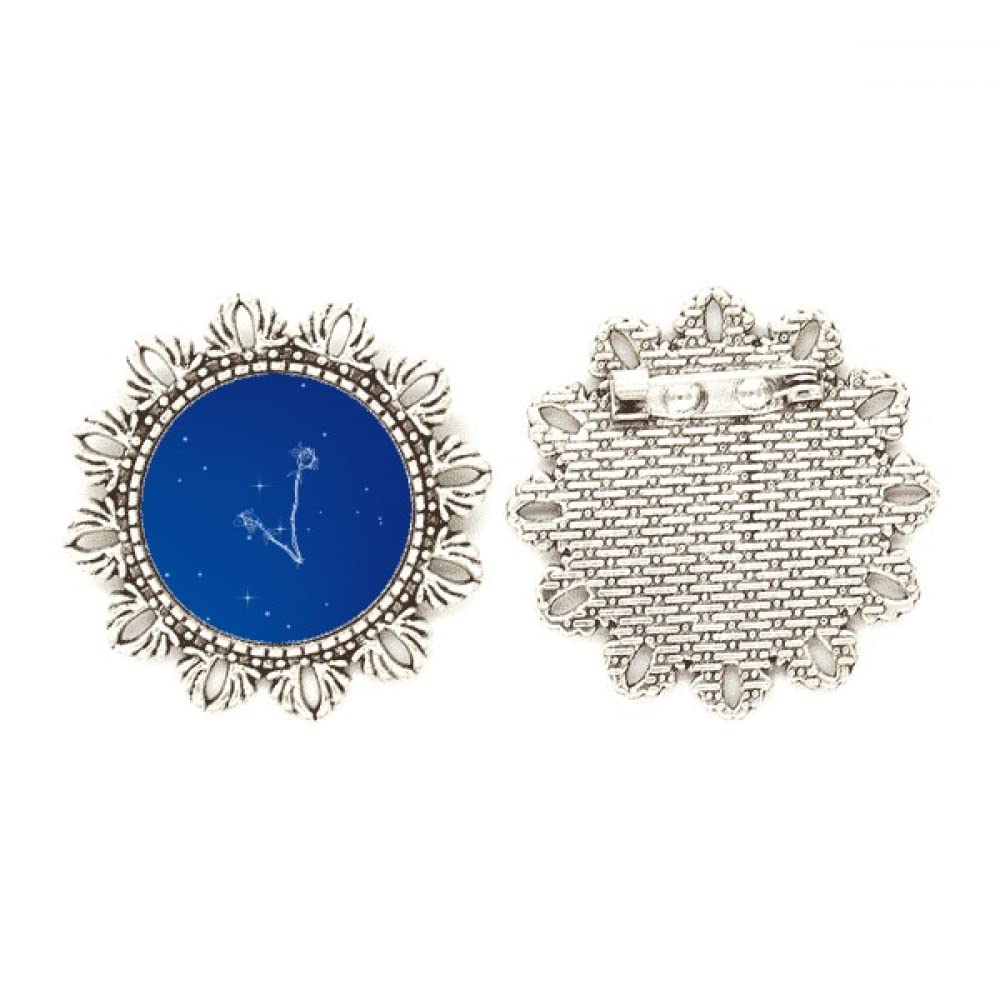 Broche de plata de constelación para lucir en vestidos y eventos de noche 4