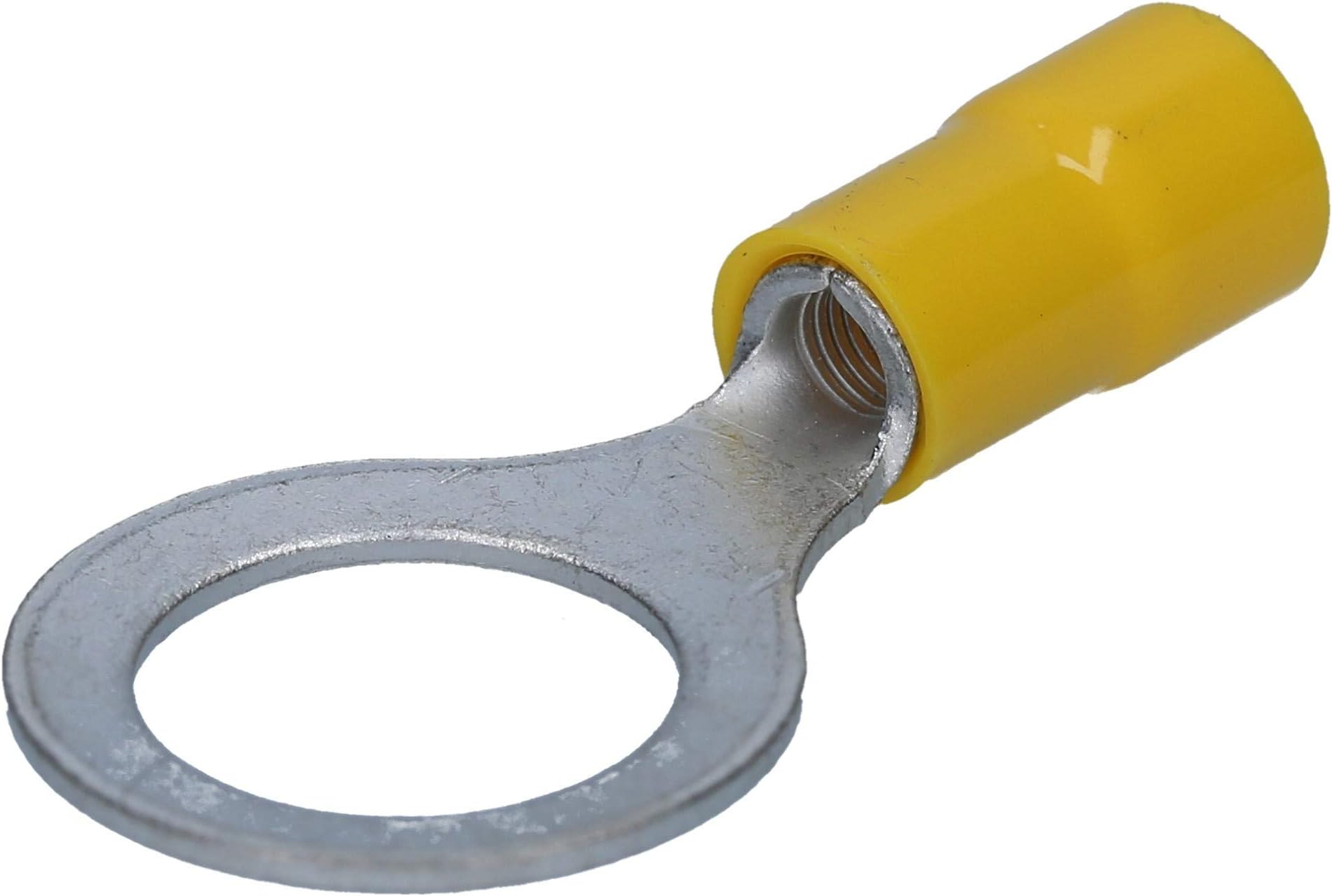 Cembre GF-M14 Ring Terminals Insulated M14 Yellow Pack of 10