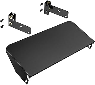 Folding Front Shelf with Bracket Fits for Traeger Pro 22, Pro 575, Century 22 and Ironwood 650 Series, 25" x 12" Heavy Duty Porcelain Steel Grill Accessories for Traeger BAC362 Folding Shelf