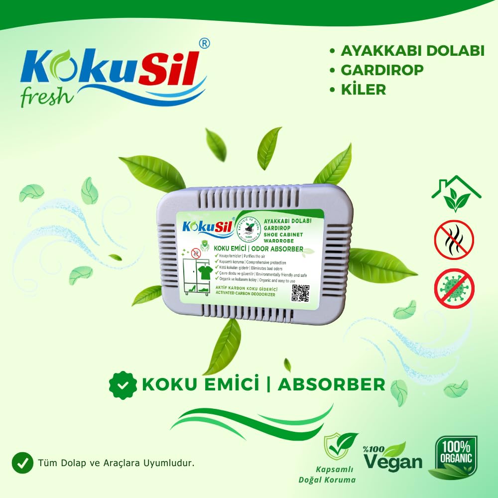 Kokusil Ayakkabılık, Gardırop, Kiler Koku Giderici ve Koku Emici