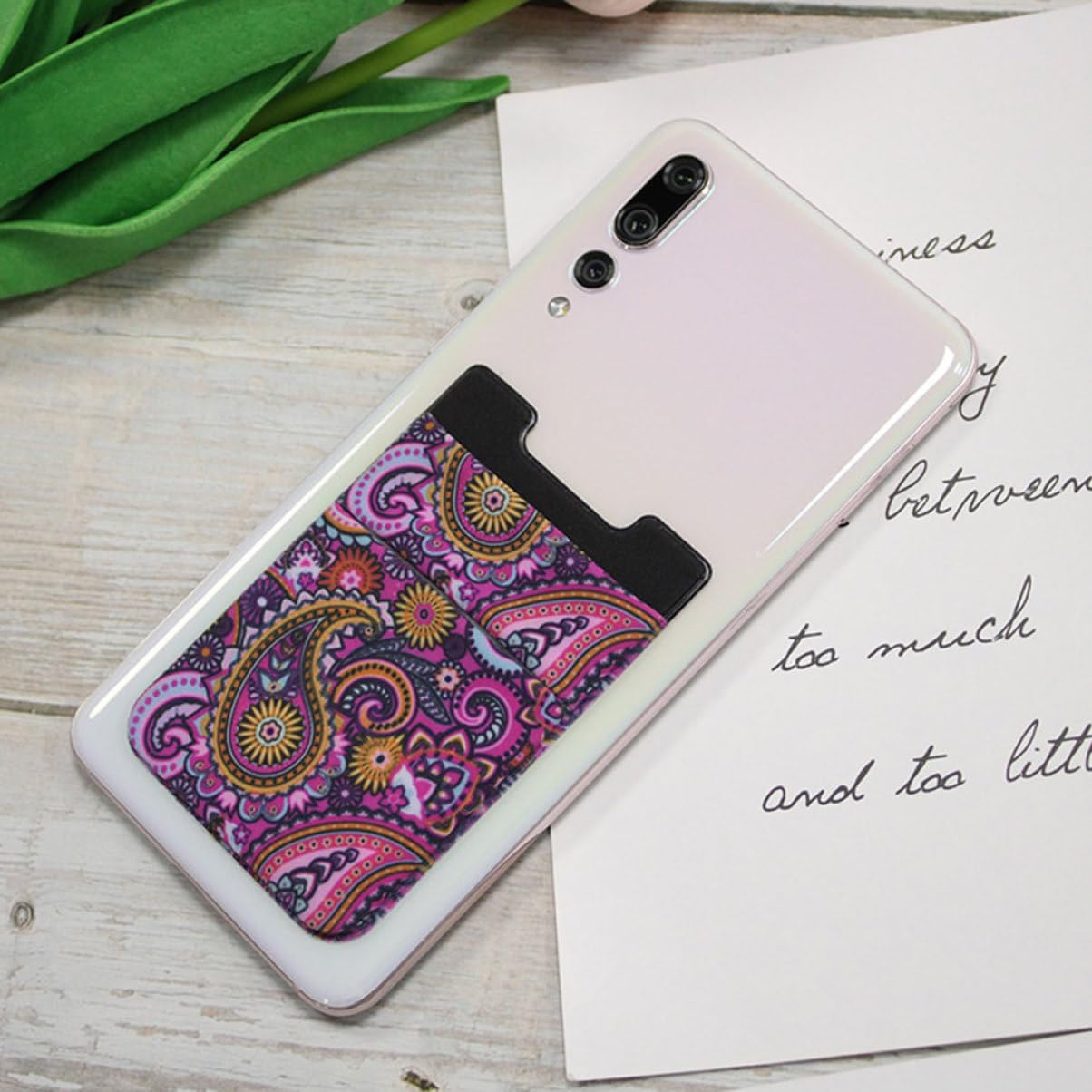 UKCOCO 5 Juegos de Fundas Adhesivas para La Trasera del Teléfono Inteligente Tarjetero Universal para Billetera Estuche de Almacenamiento para Tarjetas 2 Unidades X 5