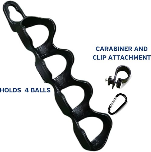 Miniatura 4 de Soporte para pelotas de golf capacidad para 4 pelotas de golf, fácil fijación a bolsa o carrito, accesorios de regalo para hombres y mujeres