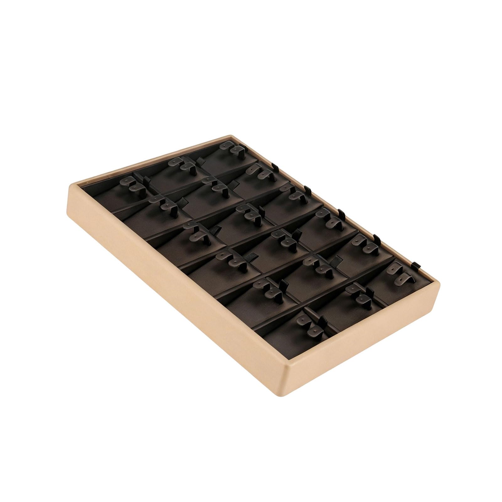 Obotsnoi Practical Leather Jewelry Box Tray 18x25x3cm Designed to Tangling and Keep Items Safe Jewelry Tray for Drawer