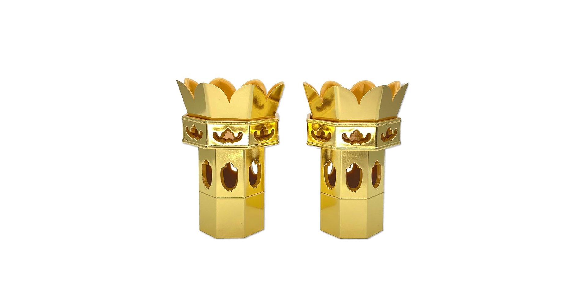 Amazon｜八角供笥(くげ) 八角供花 金色箔 PC製 1.8寸(1対) 真宗