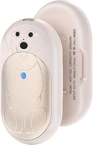 Calentadores de manos, paquete de 2 calentadores de manos recargables de 3000 mAh para exteriores, regalos para hombres y mujeres