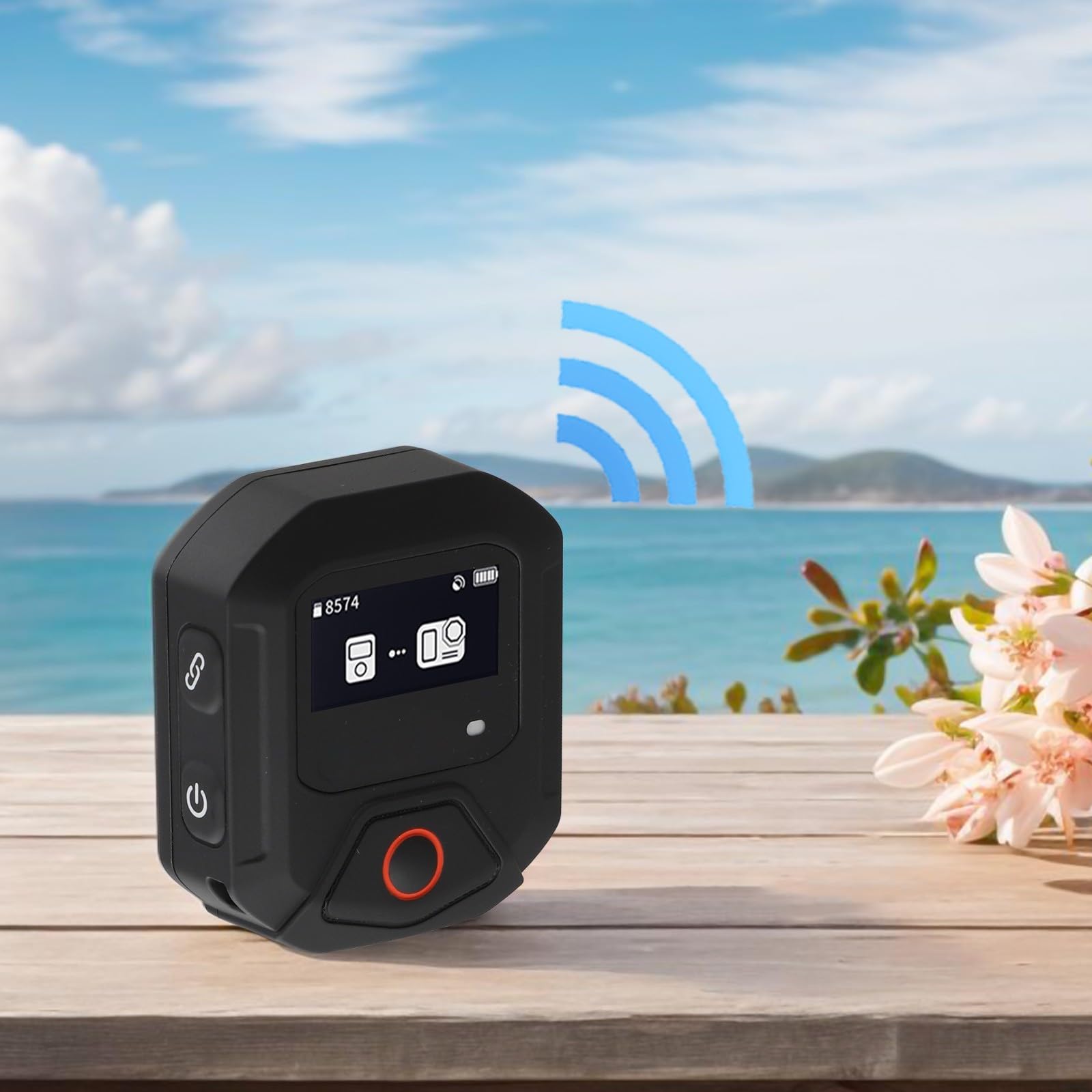 Mando a distancia GPS para Insta360 X5, pantalla de monitoreo en tiempo real, seguimiento de largo alcance de 25 m, funda impermeable ABS para cámara de acción y aventuras