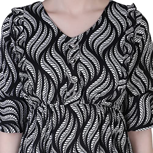 Image of DHRUVI TRENDZ Women's Knee-Length Dress | One Piece Dress for Women | Dresses for Women | Trendi Dress for Women | Dress