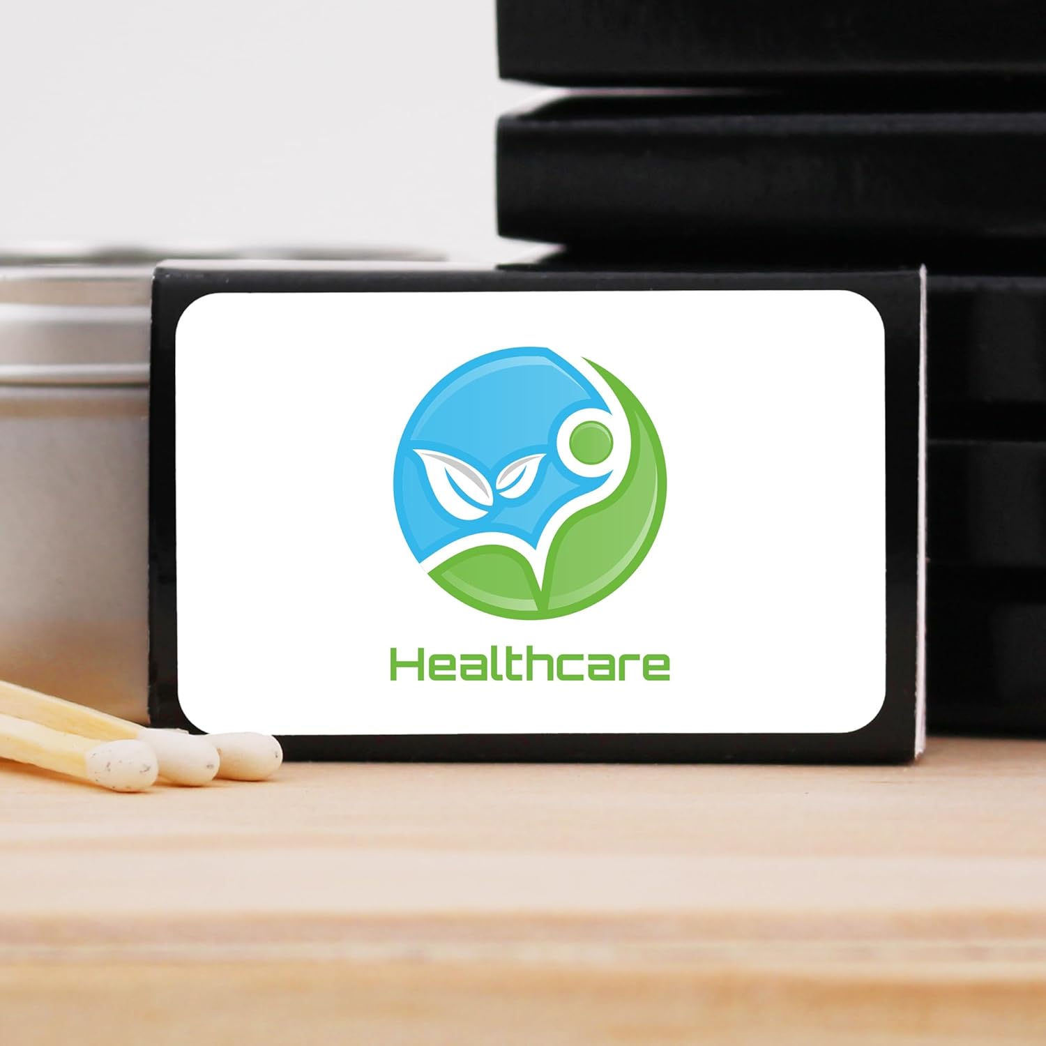 Promotional Match Box Matches - 50 Quantity - Promotional Product/Bulk with Your Logo/Customized (Black Box)