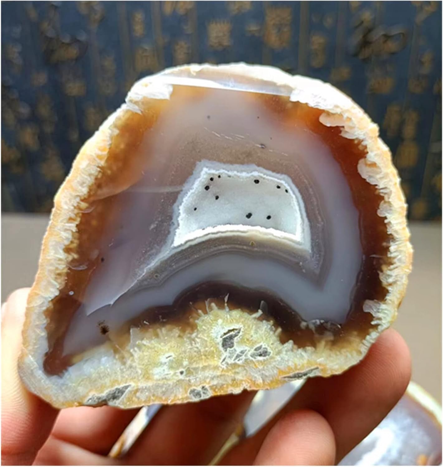 天然水晶の原石 宝石とクリスタル 1 個 100-150 グラム天然瑪瑙クリスタルホールタブレット瑪瑙クリスタルクラスター、美しい家