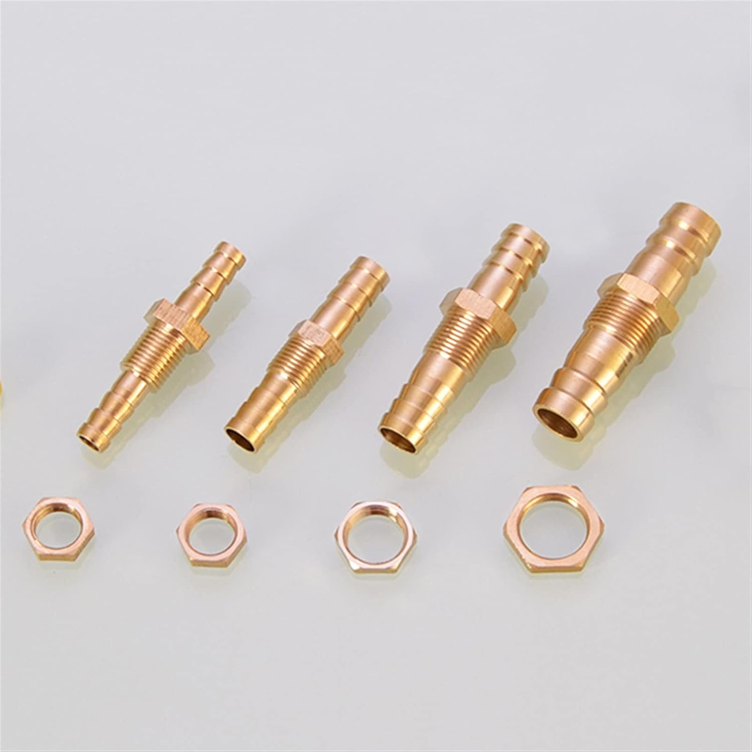 Garden Hose Fitting Connector,4mm-25mm Hose Barb Bulkhead Brass Barbed Pagoda Gas Pipe Fitting Adapter, 1PCS, Long Service Life (Color : 6mm OD) (Color : 19mm OD)