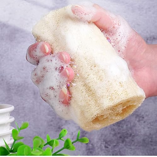 Miniatura 8 de Greener Clean - Paño limpio para lavar platos y limpiar la cocina, 3 toallas de esponja de calabaza (3 esponjas de lufa)