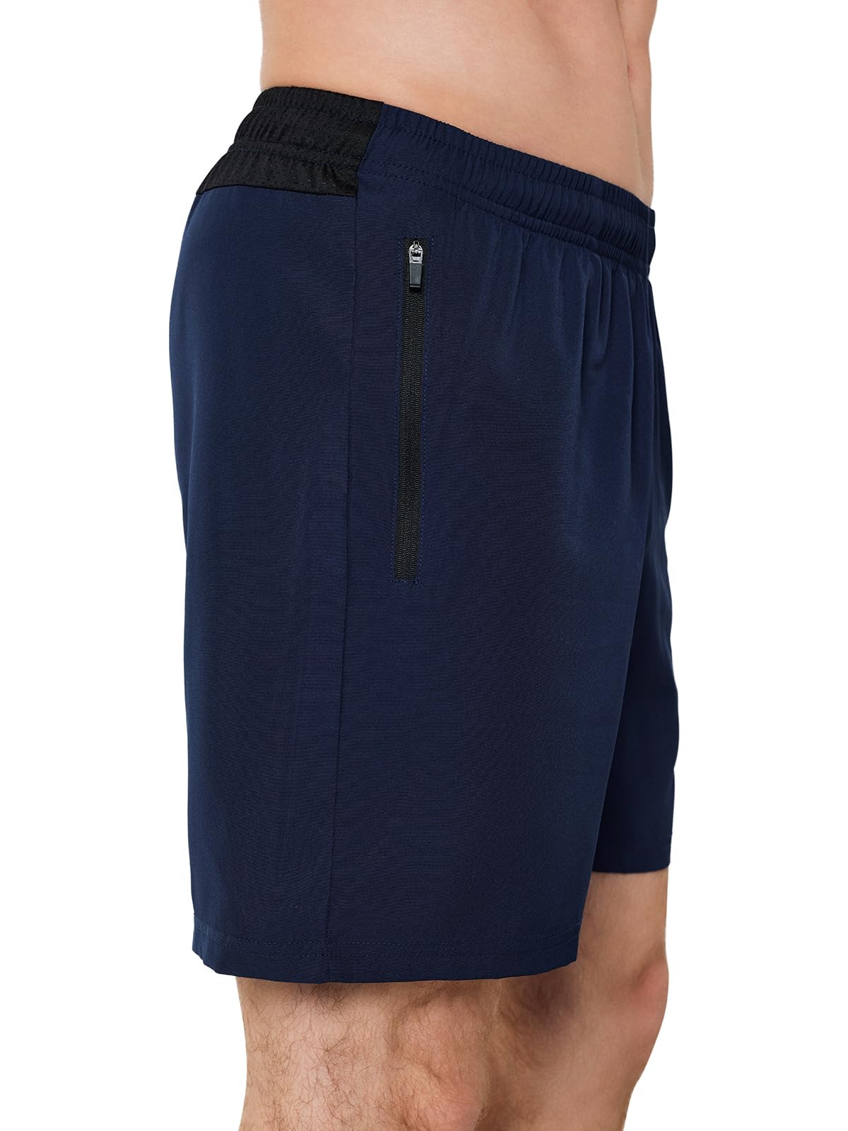 ASHION Pantaloni da Corsa da Uomo Pantaloncini Sportivi Estivi con Tasca con Zip Pantaloni da Jogging per Allenamento Fitness da Uomo