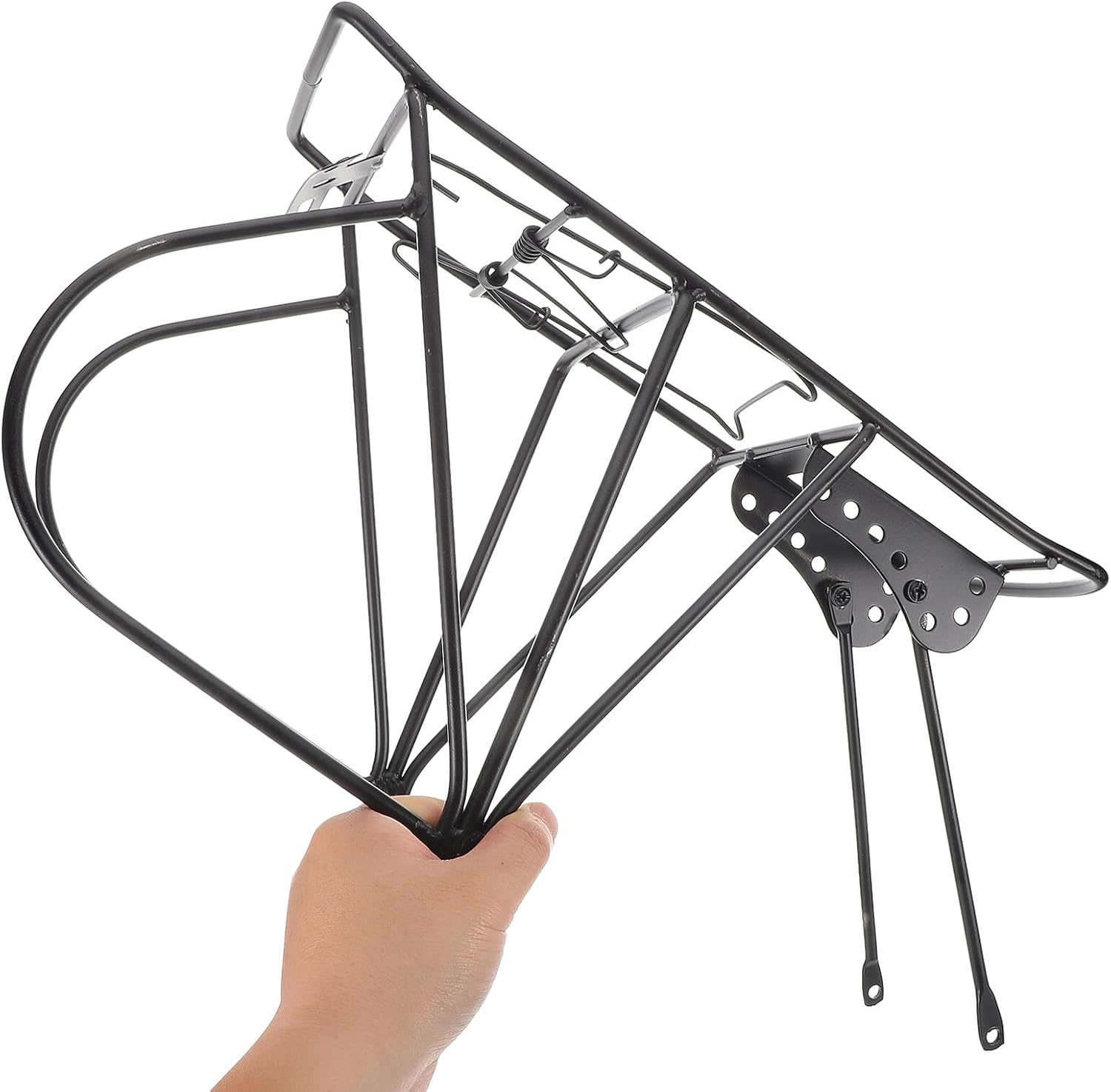 Thickened Solid Bicycle Rear Cargo Rack with U-Shaped Screw Bracket, Bike Back Rack for Passenger and Luggage Carrying, Mountain Bike Rear Shelf Accessories