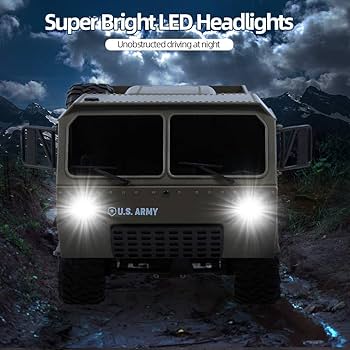 GoolRC Fayee Rc Military Truck, 1/12 6Wd 2.4Ghz Army Truck