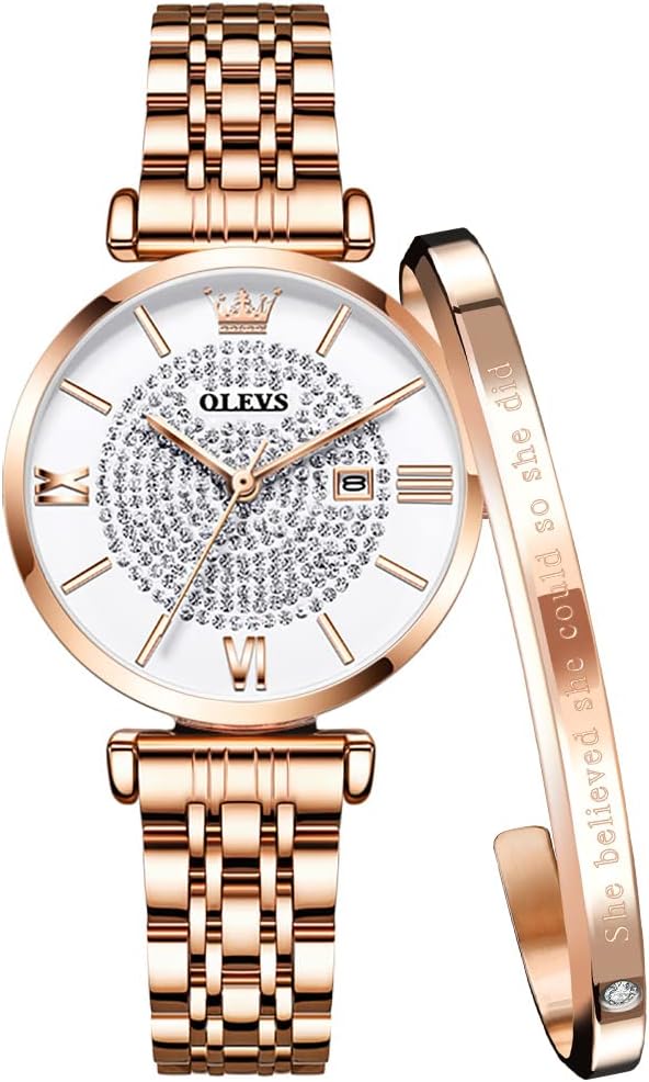 OLEVS Waterproof Quartz Women's Watch with Stainless Bahrain