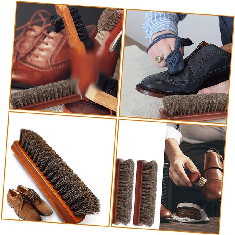 Horse's Mane Brush Soft-Bristle Shoe Suede Clean Boot