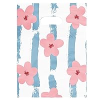 Vista 17 de Joyhey 100 unidades de 7.8" x 9.8" bolsas de plástico para mercancía, bolsas de compras y venta al por menor para boutique con asas troqueladas