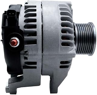 12 Volt Alternator for Ram for 2500 6.7L 2013 for 3500 6.7L 2012 by Part Number 160-Amperage M8X1.25-B+ Terminal Internal-Fan 8-Grooves Spool-Mount Type Negative-Polarity Clutch-Pulley