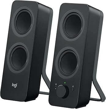 Logitech Z207 Bluetooth Bilgisayar Hoparlörü, 20 İnce ve Hafif Tasarım, Siyah