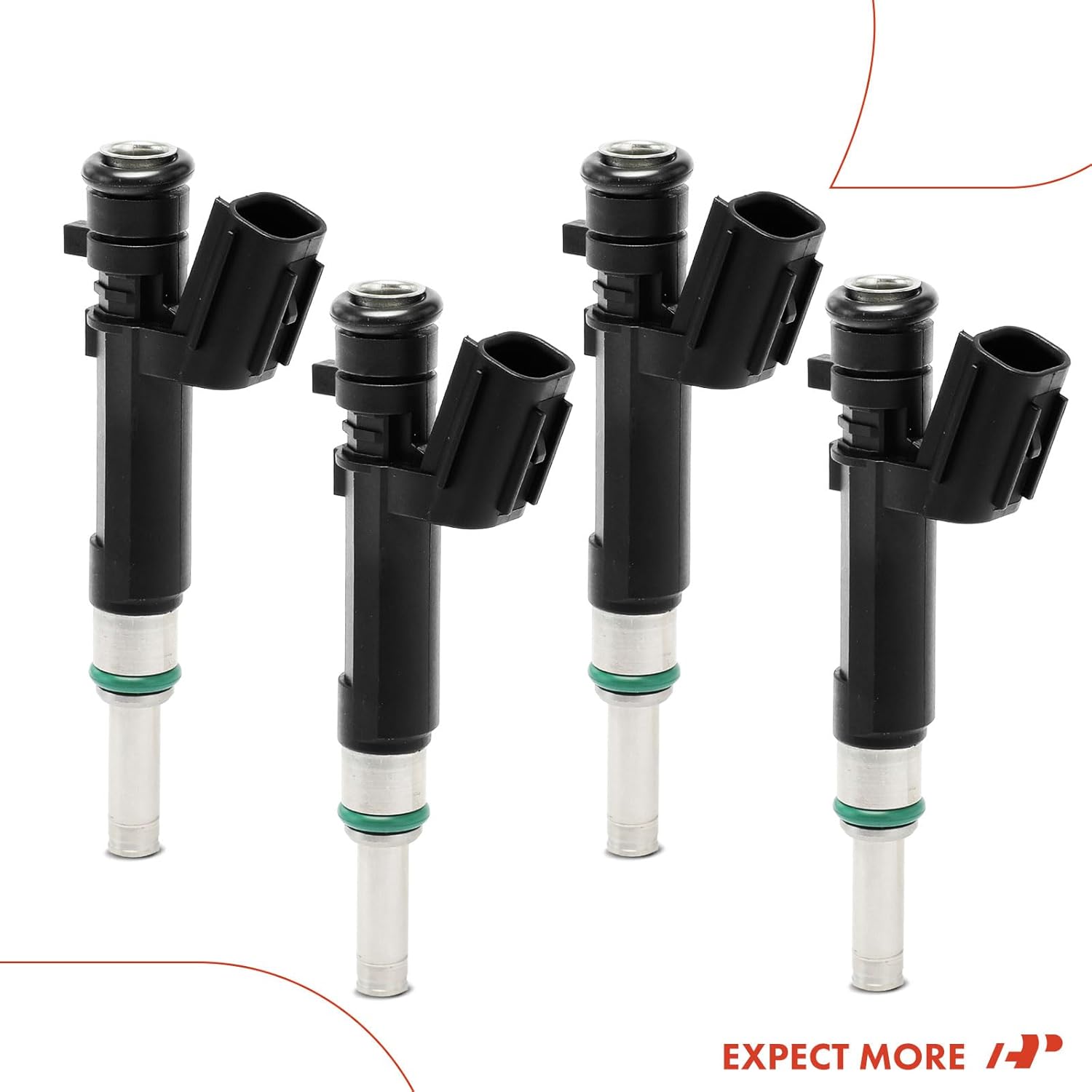 A-Premium Fuel Injectors Compatible with Nissan Versa 2012-2017/2019 1.6L, Set of 4, Repalce# 166001KT0A