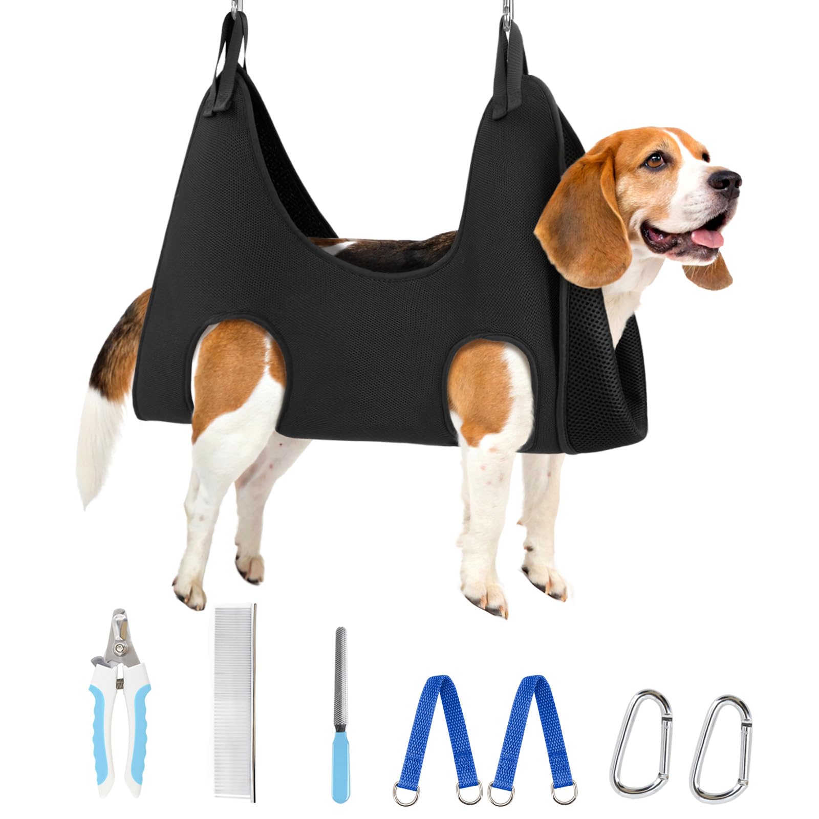 Supet Dog Grooming Hammock for Nail Trimming, Pet Grooming Hanging Harness