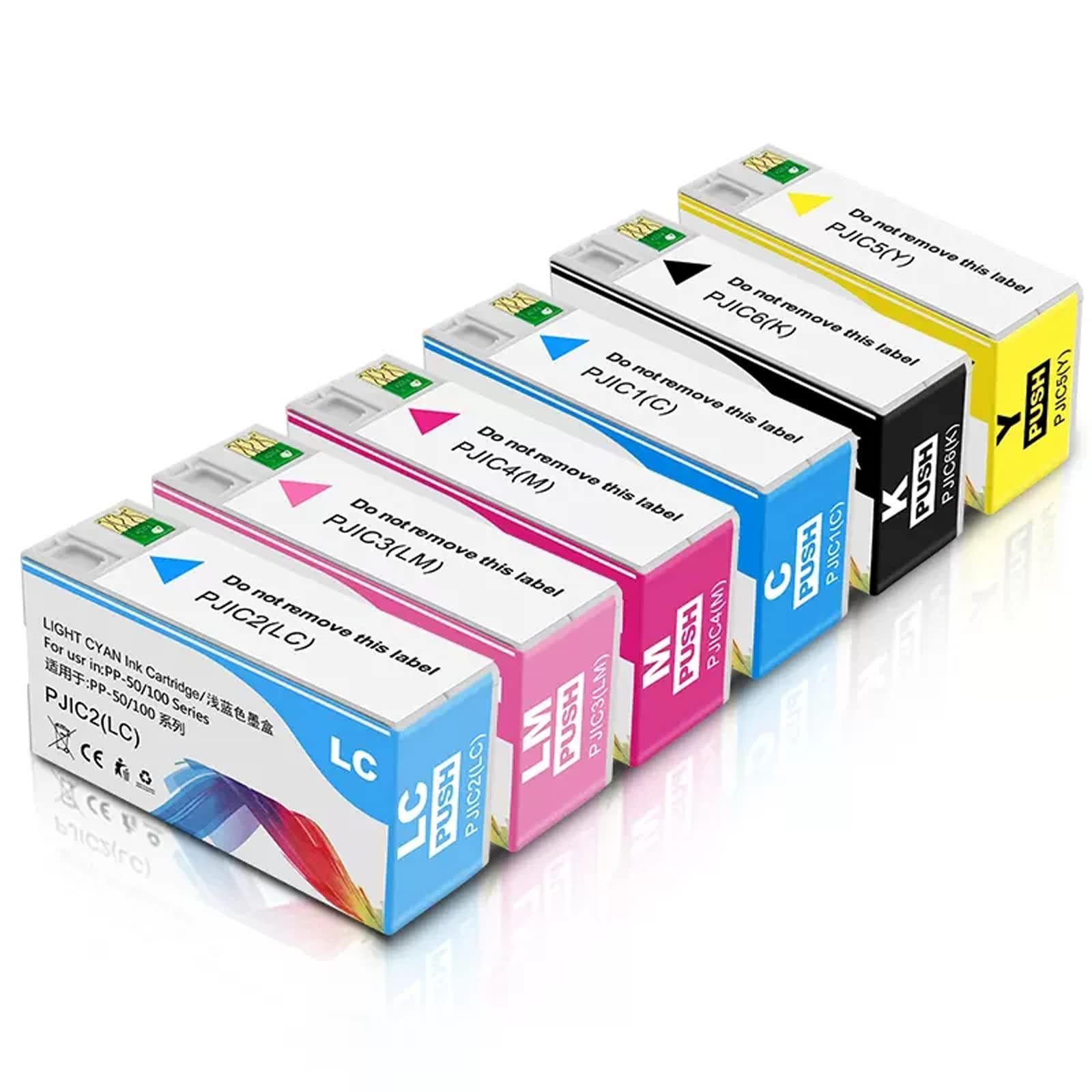 PP-100 PP-50 PJIC1 PJIC2 PJIC3 PJIC4 PJIC5 PJIC6 Cartuccia d'inchiostro Compatível com Inchiostro Pigmentato per Epson PP-100N11 PP-50BD PP-50II PP-100II PP100III 28ml