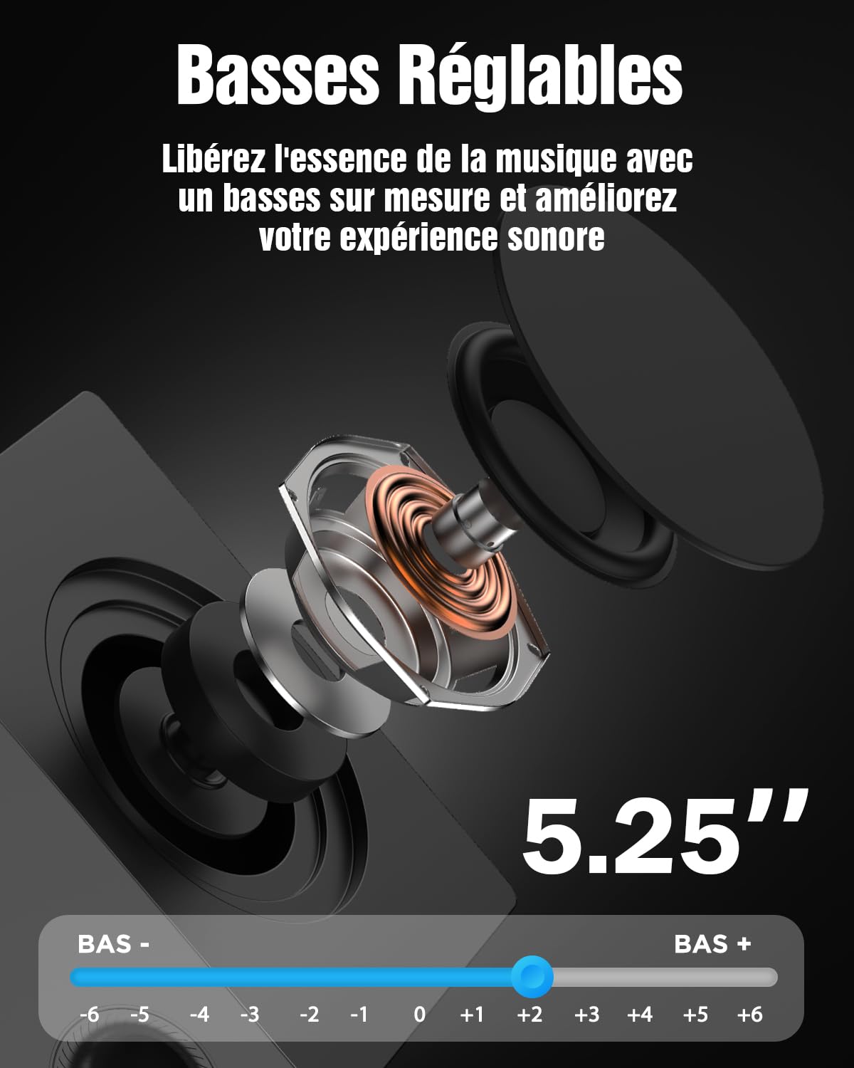 Hiwill 5.1CH Barre Son TV, Dolby Atmos Barre Son, Home Cinéma 2 Enceintes Arrières Filaire, Enceintes Téléviseur avec 5.25'' Subwoofer, Bluetooth PC Soundbar, 380W Puissance de Crête, eARC/Opt, 2025