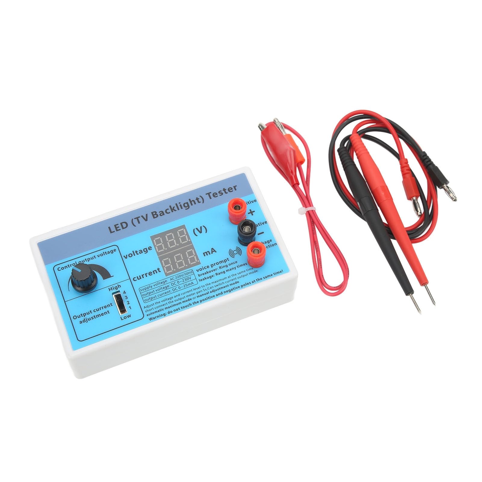 Tester Di Retroilluminazione TV LED Strumento Di Riparazione Strisce Multifunzione Con Tensione Di Uscita Regolabile Prevenzione Intelligente Del Burnout (Spina UE 220V)