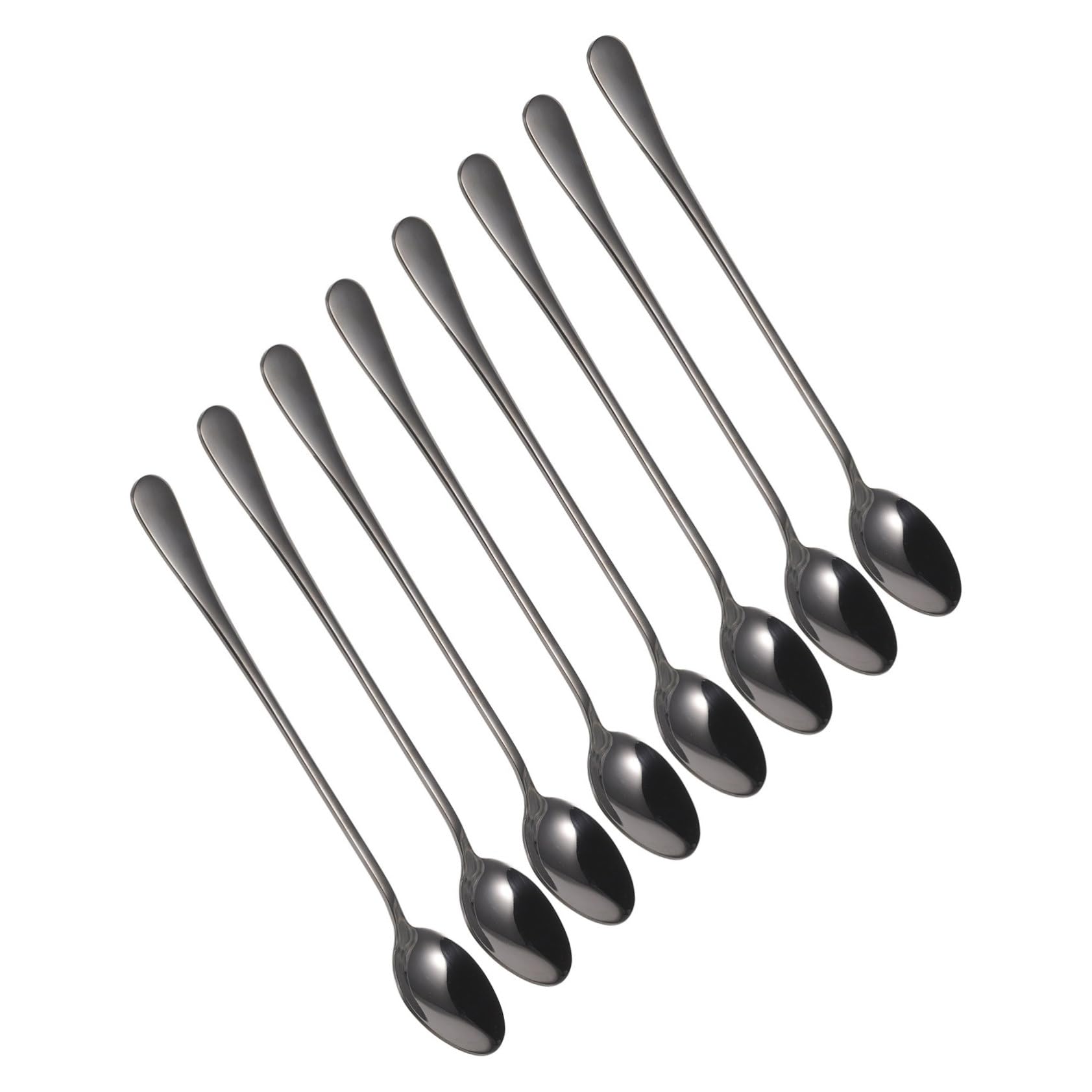 PRETYZOOM 32 Piezas cucharillas ice cream scoop cucharilla mezcladora de café cucharilla de agitación de bebidas alcohólicas cucharilla cuchara café revolviendo Acero inoxidable Black