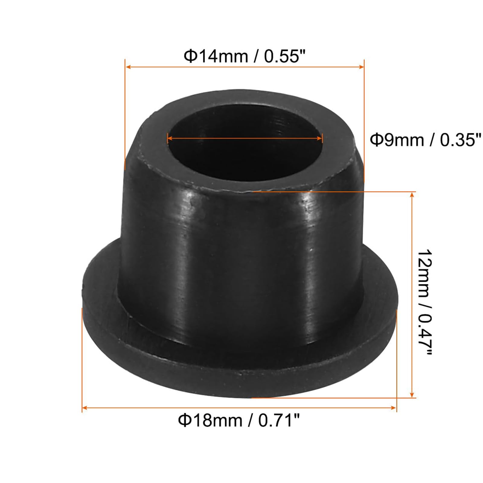 TOP-VIGOR 12Pcs Silicone Hole Plugs, 14mm Diameter Hole Stoppers - Image 2