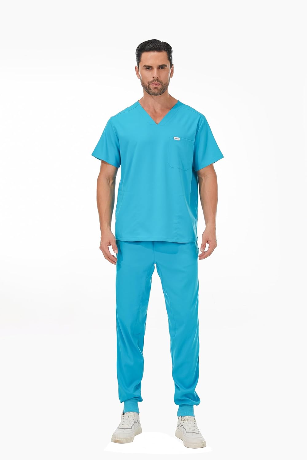 Premium Men's Drawstring Elastic Waist Jogger Scrub Pants - Image 4