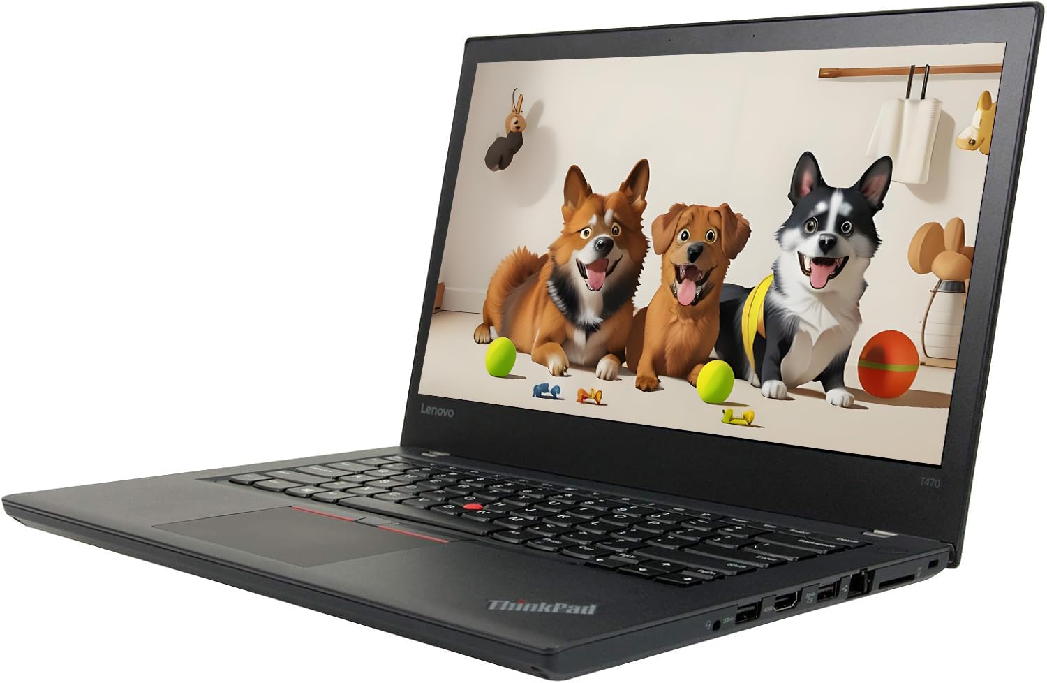 Lenovo ThinkPad T470 Computer portatile aziendale, 35,6 cm (14") (1366 x 768), Intel Core i5-6300U, 16 GB di RAM, 256 GB di SSD, Tastiera QWERTY, Windows 11 Pro (Ricondizionato)