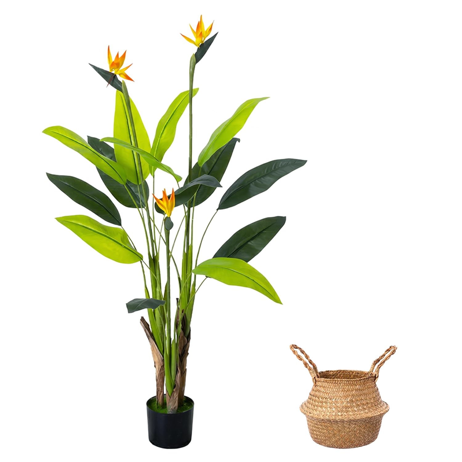 Sztuczna roślina 150 cm Ptak Rajski Sztuka Kwiaty Strelitzia