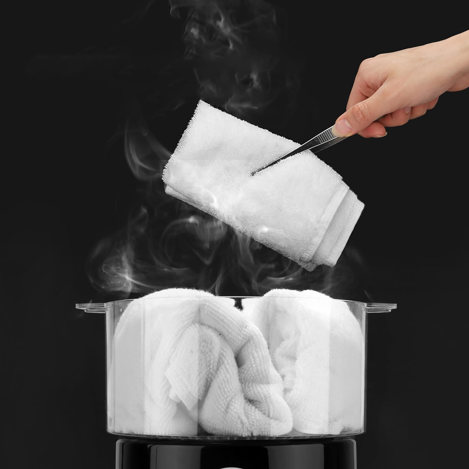 Scaldasalviette caldo per spa, portatile, piccolo vapore, estetista, riscaldamento in 5 minuti, spegnimento automatico, per trattamenti per il viso, bagno, barbiere a casa