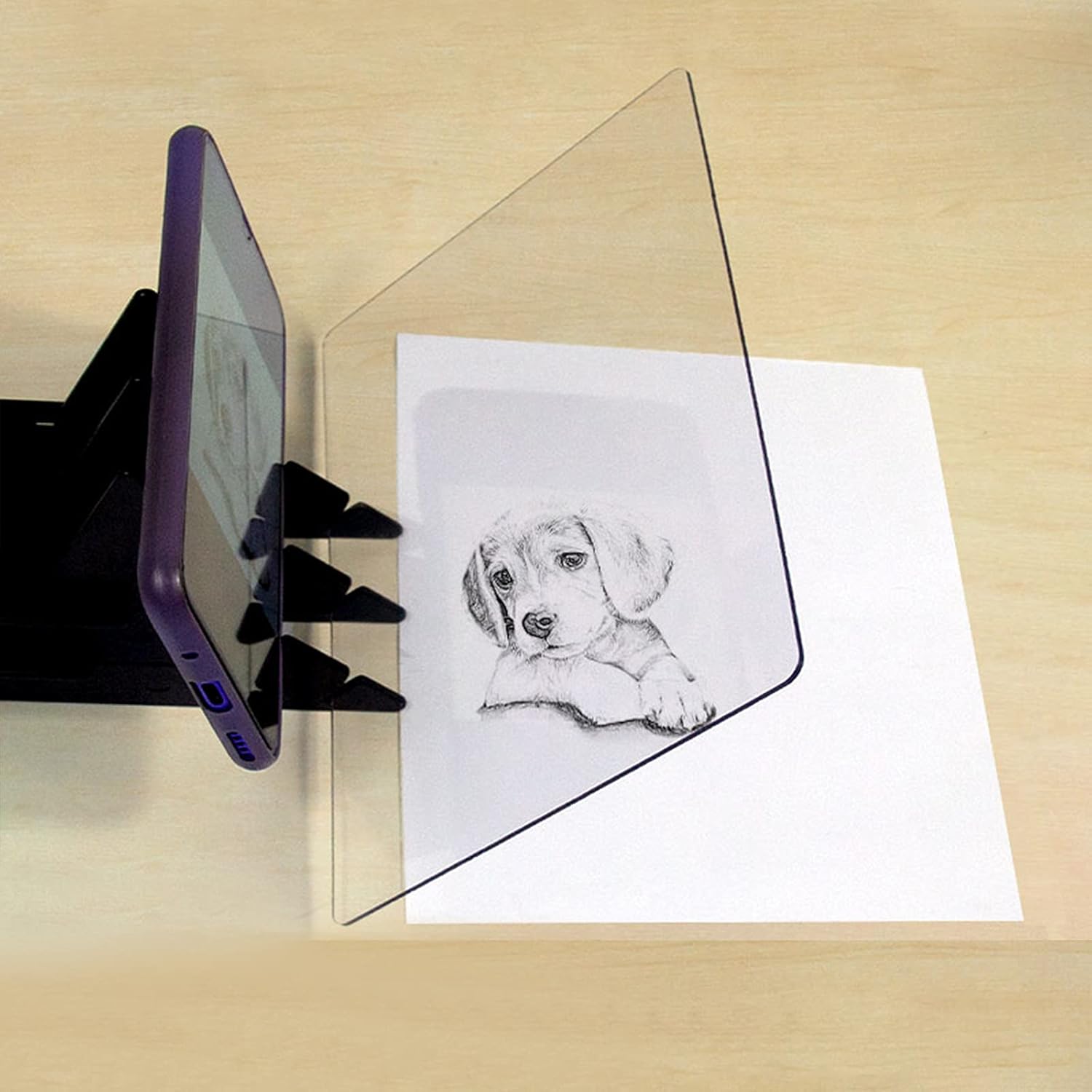 B5 Optical Drawing Board Image Reflection Projector Tracing Sketch Board Reflective Sheet Easy