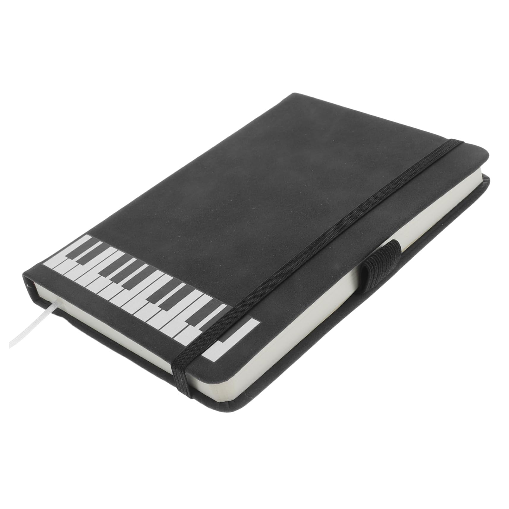 NAMOARLY A6 Piano Notebook Music Themed Journal with Pu Cover Smooth Writing Paper for Notes Diary Sketching Ideal for Music Lovers Students and Office Use