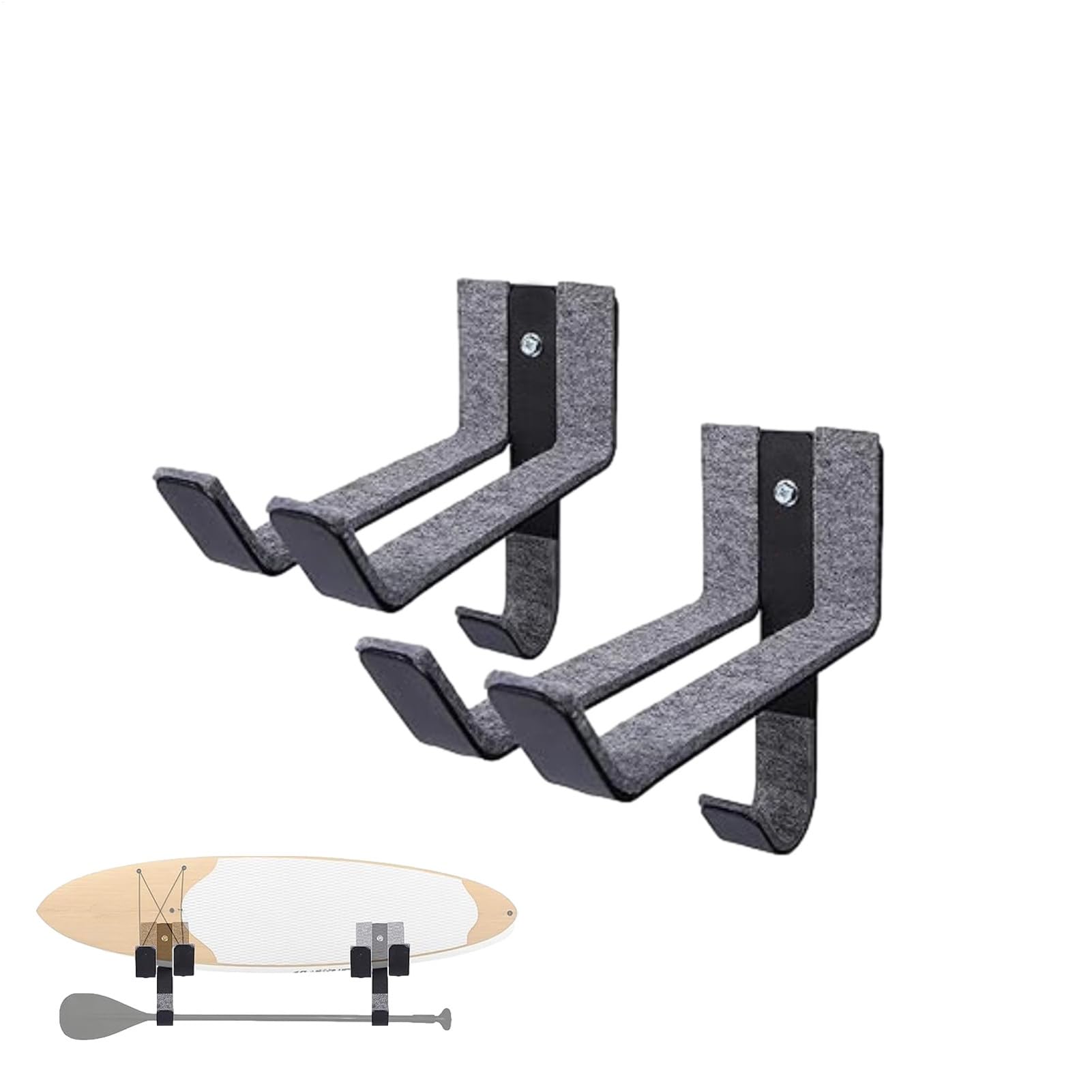 Colgadora De Ski | Soporte De La Rejilla Para La Pantalla De La Tabla De Surf | Monte De Pared Que Ahorra Espacio | Organizador Duradero Para Sala De Estar, Dormitorio, Hogar, Tienda Minorista | Insta