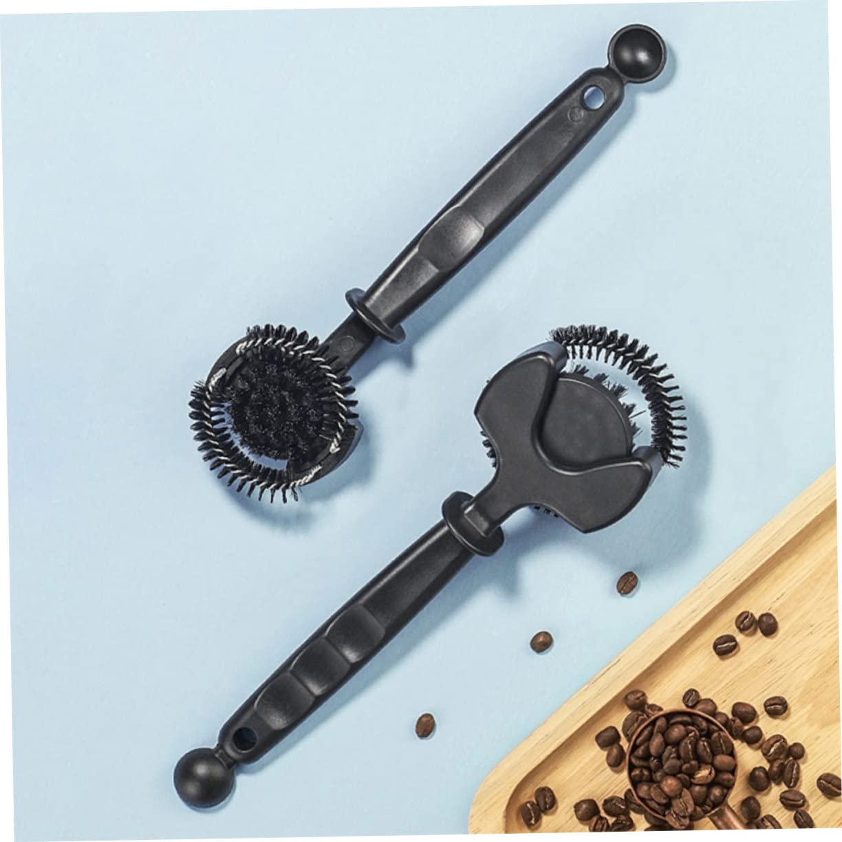 3 Piezas Cepillo de Limpieza Máquina de Café Cepillo Desmontable Grupo de Cafetera Espresso Antideslizante y Eficaz Diario