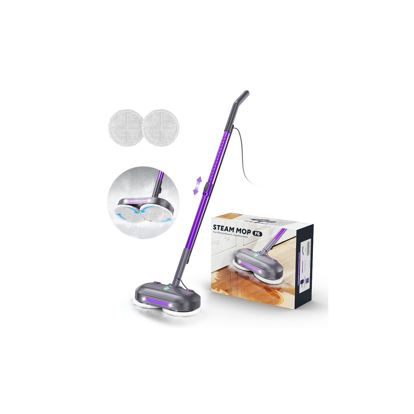 Talooz Scrubbing Steam Mop F6