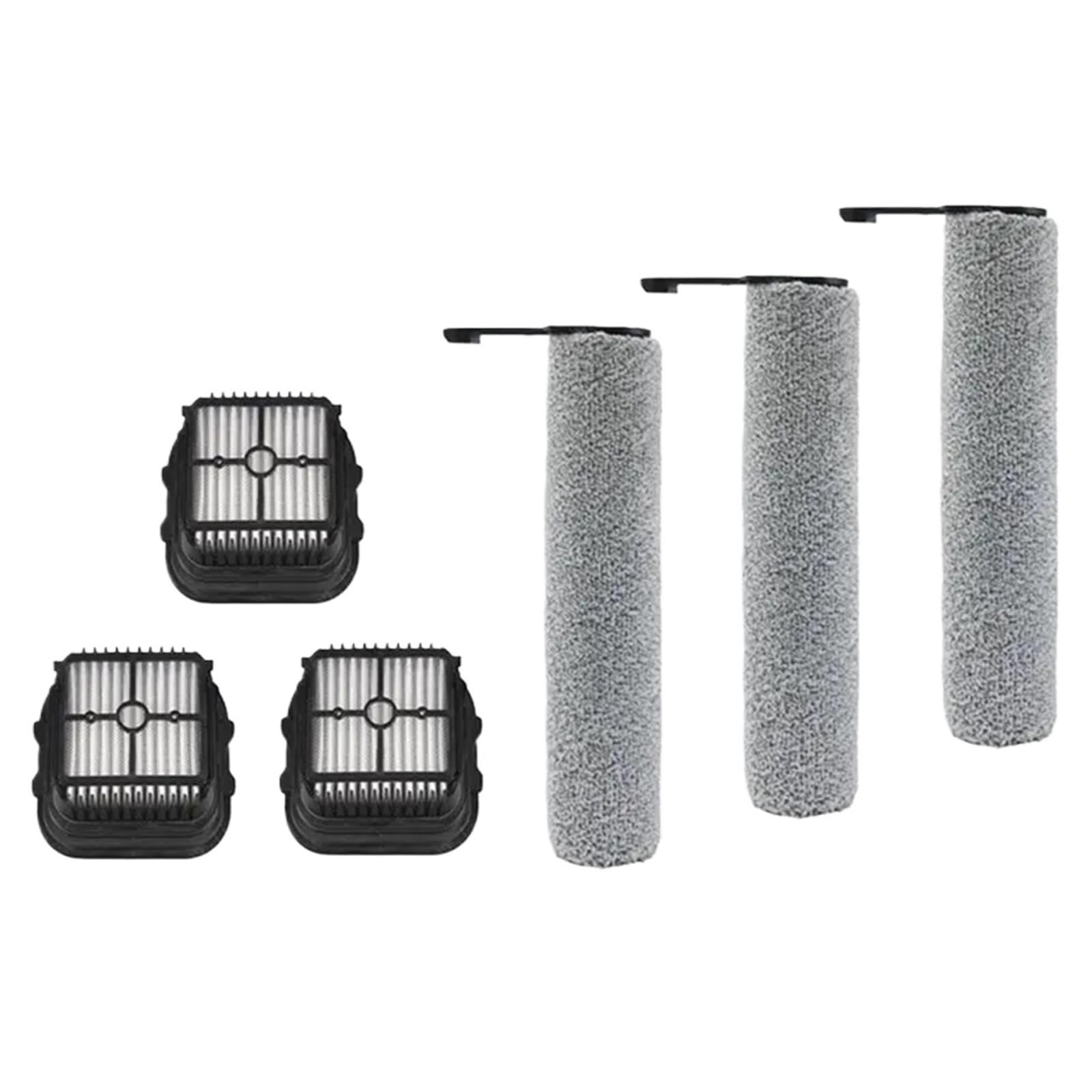 Paquete de 6 cepillos giratorios y Filtro HEPA compatibles con aspiradora Laresar S7 Pro