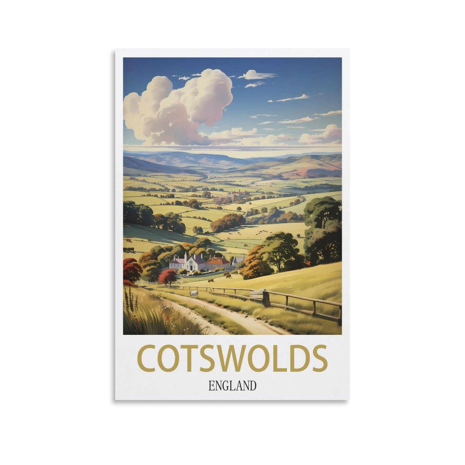 Funny Tin Signs,Cotswolds England,Funny Vintage Metal Sign Plaqu Poster Wall Art Pub Bar Kitchen Garden Bathroom Home Decor 15x30cm